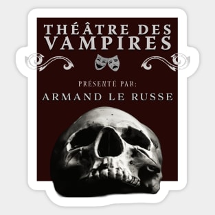 Théâtre des Vampires - Playbill 2 Sticker